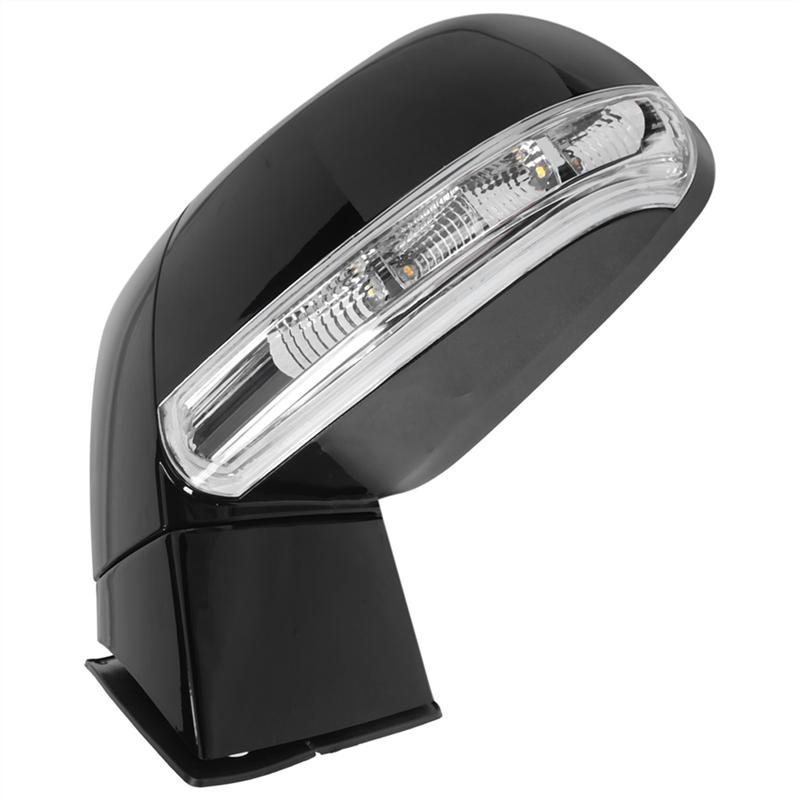 NEW-For  Captiva 2008-2017 1 Pair Black 6-Pin Side Mirror Assembly 96818101 96818102 LED Lamp+ Heated Rear View Mirror