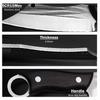 2Pcs Kitchen Chef Knife Set Stainless Steel Utility Knife Boning Knife Cooking Knife Fish Slicing Cutting Knife Outdoor Survival
