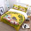 Adorable Cats with Fruits Design Bedding Duvet Cover Set Duvet Cover Pillowcases  (1*Duvet Cover 2*Pillowcases, Without Duvet Insert)