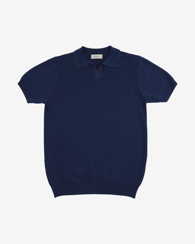Solti Combination Collar Knit (Navy)