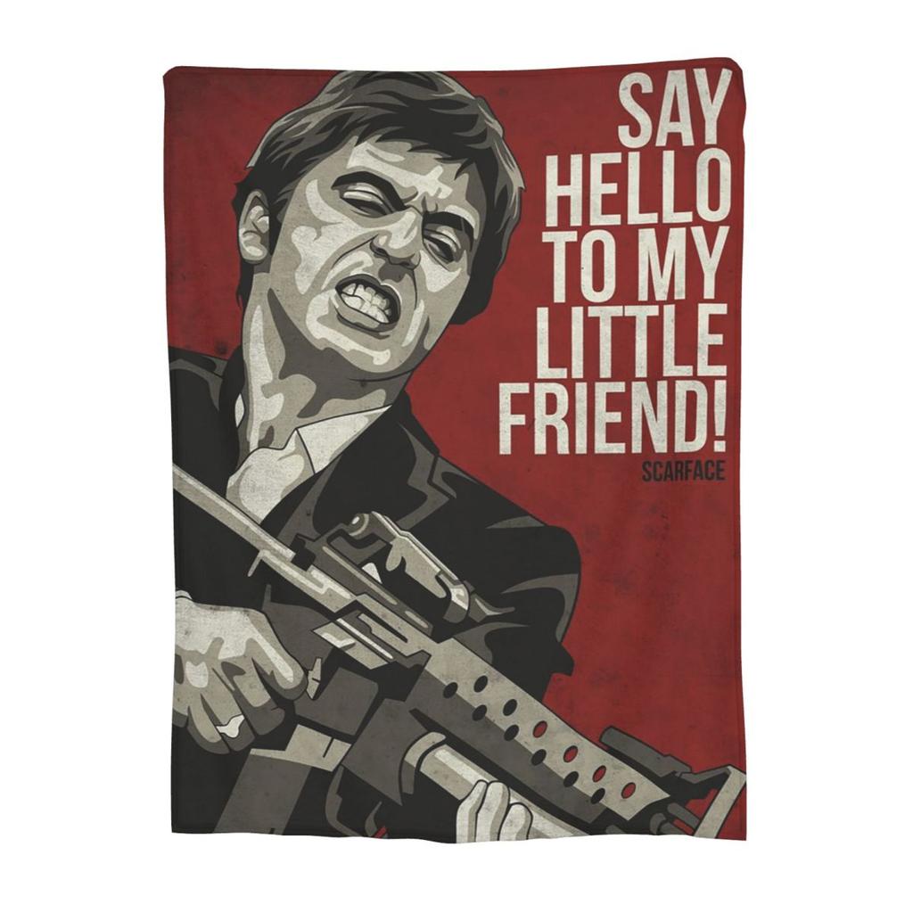 Scarface Tony Movie Blankets Soft Warm Flannel Throw Blanket Cover for Bed Living Room Picnic Travel Home Couch