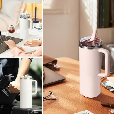 Atverčiamas dangtelis su šiaudeliu 40 oz puodeliui, nepralaidus vandeniui, keičiamas, be BPA, daugkartinio naudojimo puodelio dangtelis vandeniui, sultims, pieno arbatos