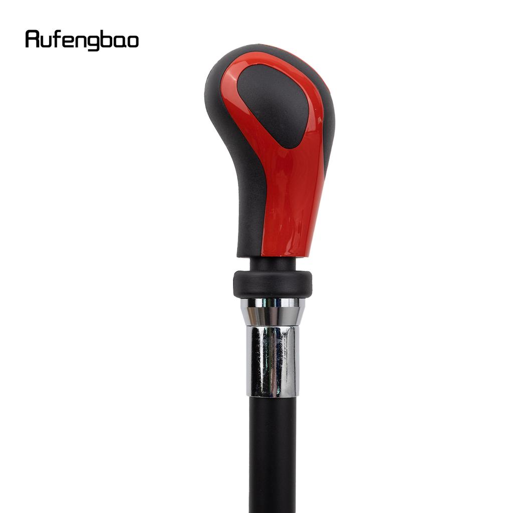 Red Black Leather Number Silver Walking Cane Fashion Decorative Walking Stick Gentleman Elegant Cosplay Cane Crosier 93cm