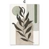 Shape Leaves Vintage Boho Posters Prints Wall Art Pictures Nordic Living Room Home Decor Canvas Painting Abstract Geometric