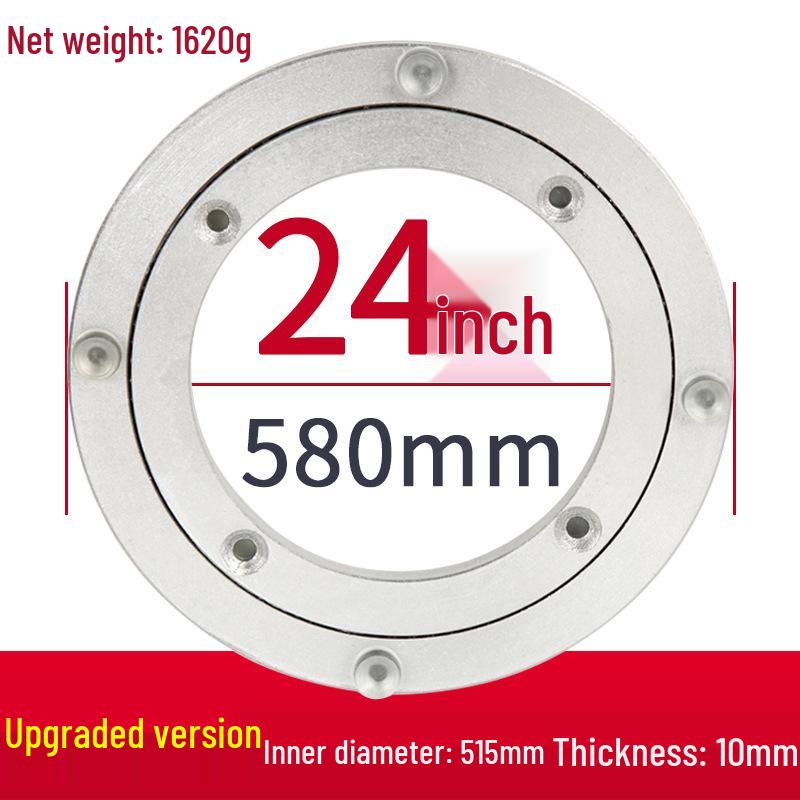 Soundproof Aluminum & Marble Rotating Dining Table