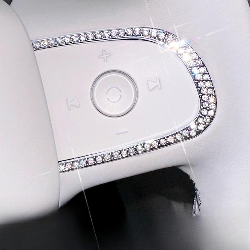 For Geely Xingyuan EX2 eMAS 5 2026 Car Air Vent Frame Diamond Letter Emblem Sticker Decoration Interior Accessories