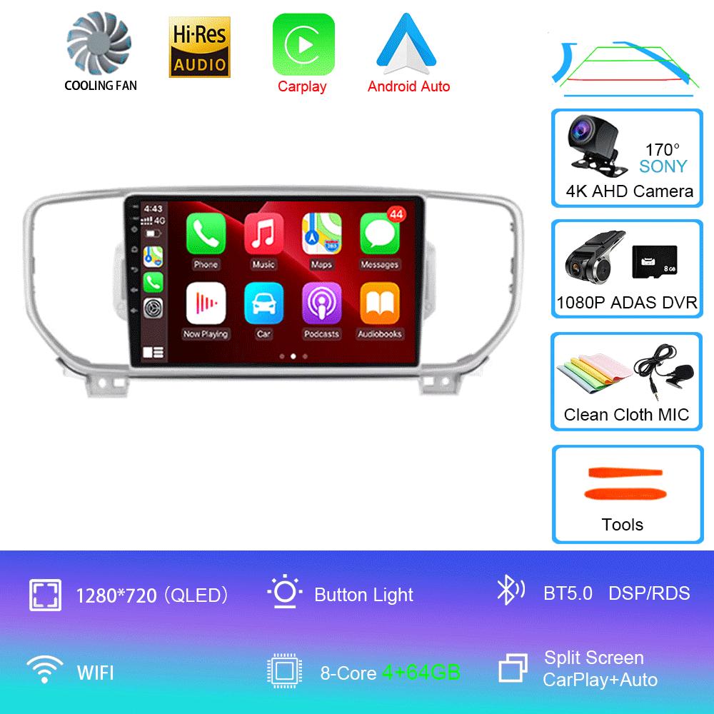 Android 14 Car Radio For Kia Sportage 4 QL 2016 - 2018 Multimedia Video Player Navigation Stereo GPS