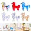Handcrafted Crystal Horse Figure Abstract Animal Luxury Decorative Figurines for Home Decoration Accessories