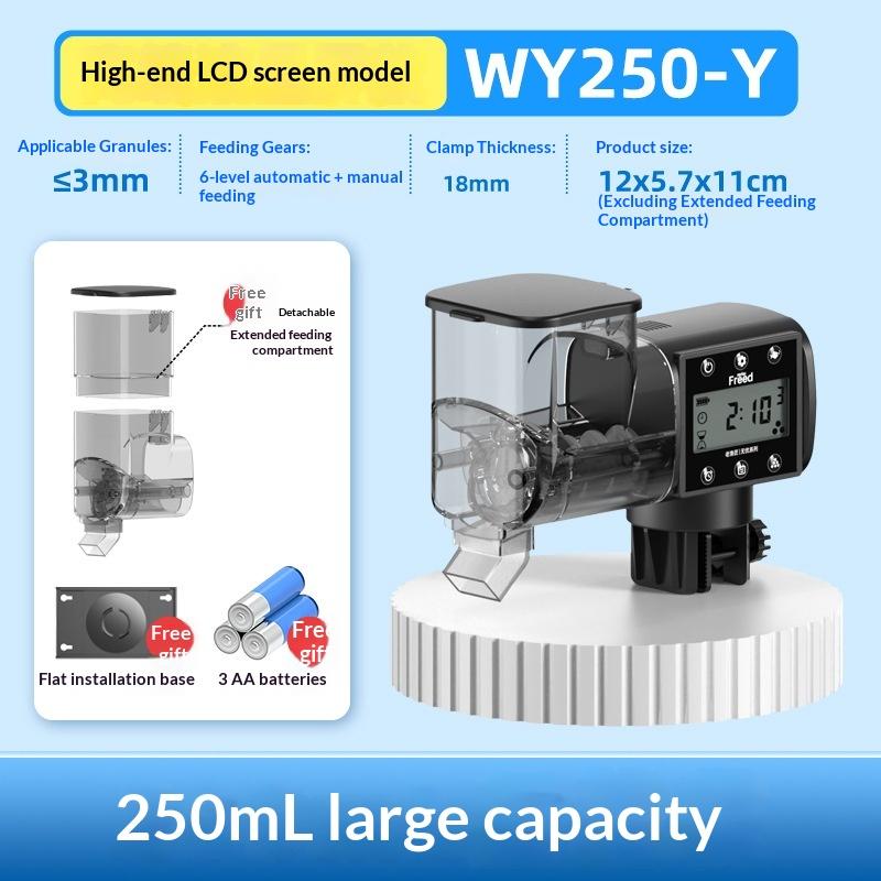 Adjustable Smart Automatic Feed Feeder With Lcd /Indicator Lights Automatic Fish Tank Auto Feeder Aquarium Accessories