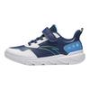 Anta Kids Vitality Simple Versatile Lightweight Shock Absorption Low-Top Running Shoes Kids Sneakers Deep-Navy-Blue Anta-White Aqua-Blue A12435568-6