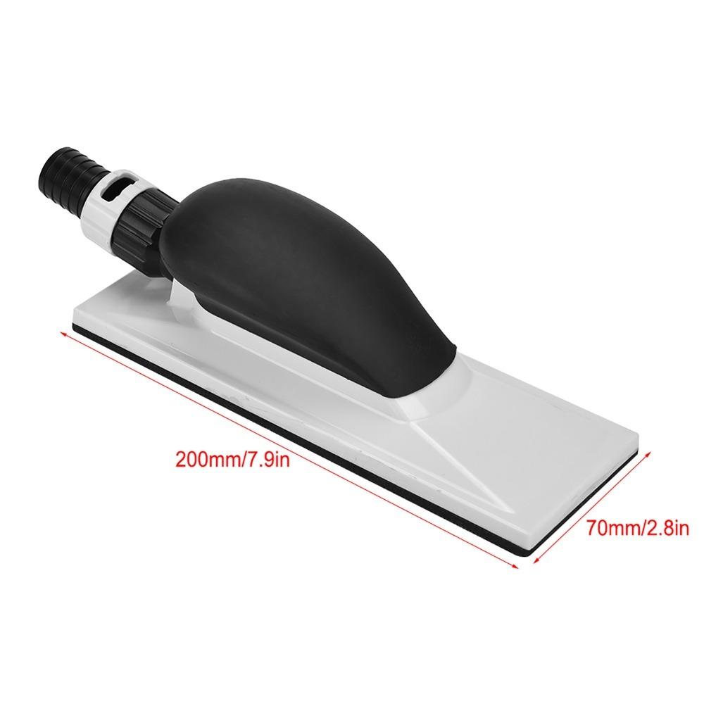 200mm x 70mm Vacuum Hand Sander Hook and Loop Pad Dust Extraction Holes Dust Grinding Block Multi Hole Design