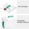 20L Foldable 0.5mm Thick PVC Water Container Camping Water Storage Bag, 25x25x26cm (BPA-Free, No FDA)