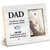 Yuzi-n Dad Memorial Gift for Son Daughter, Sympathy Gift for Loss of Father, Dad Remembrance Gifts Wood Picture Frame - Display 4 X 6 Inches Photo