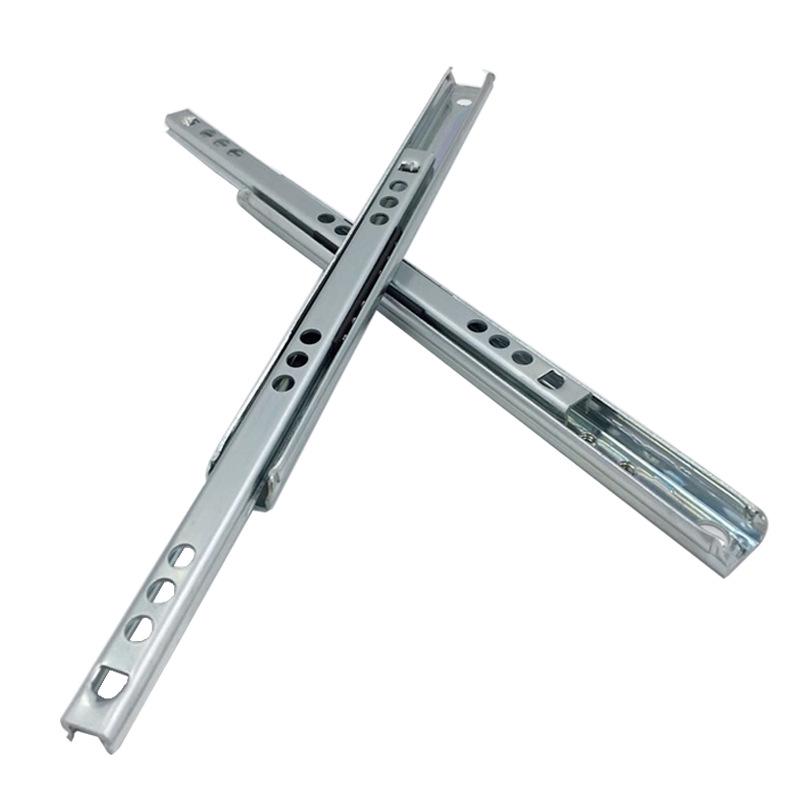 In-Stock 17mm Wide, 10mm Thick Two-Way Slide Rail with Ball Bearing for Laboratory Equipment Drawers