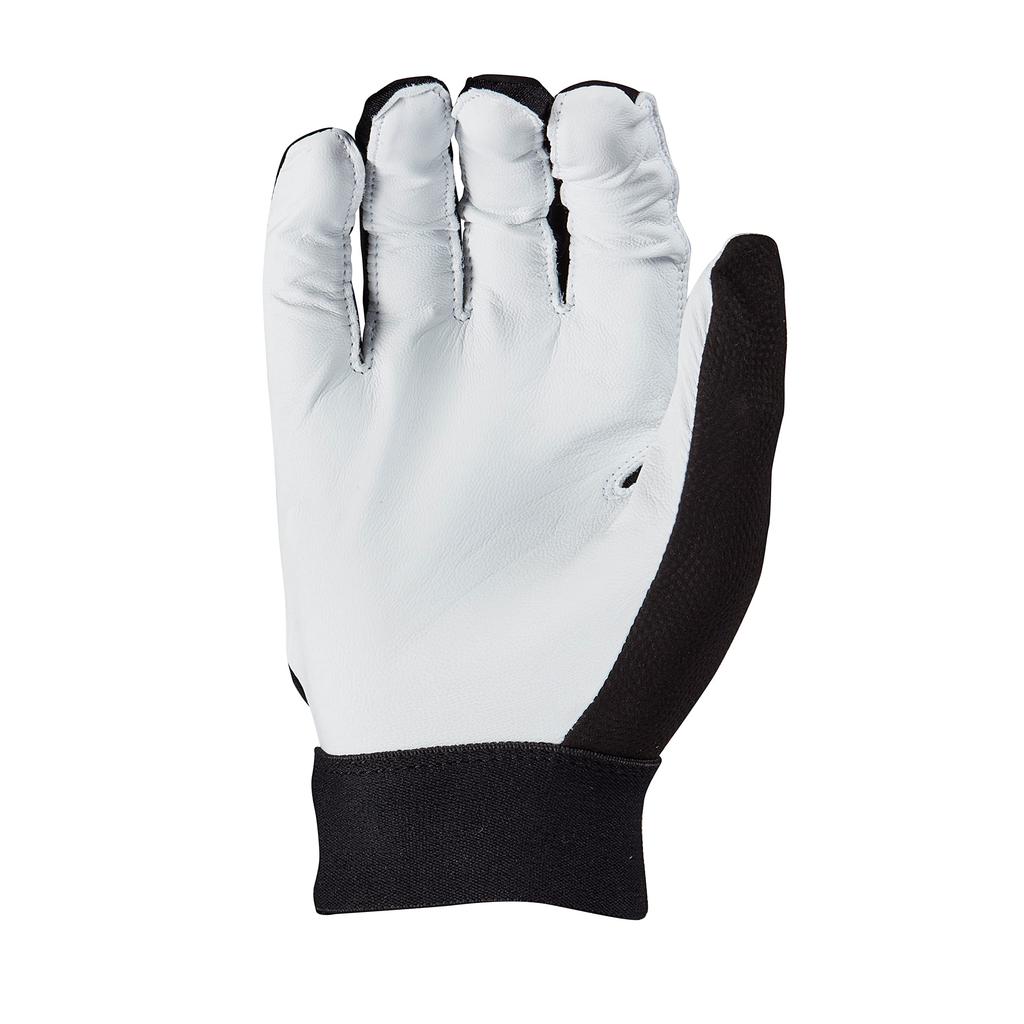 adidas Diamond King Leather Batting Size Large 3.0 Gloves, Black/White,