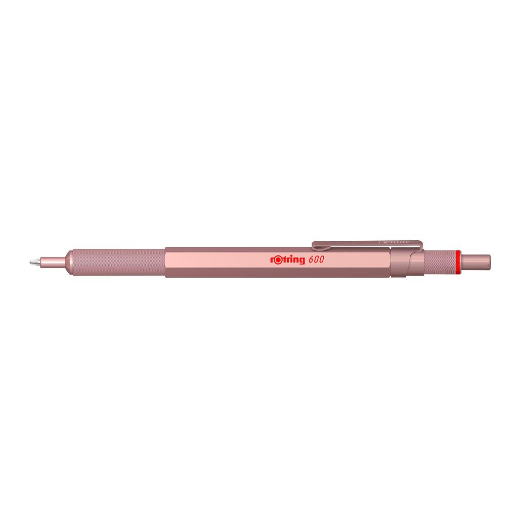 ROtring Kugelschreiber 600, Roségold, mittlere Spitze, auf Ölbasis, Geschenkbox, Original-Importprodukt, 2183912