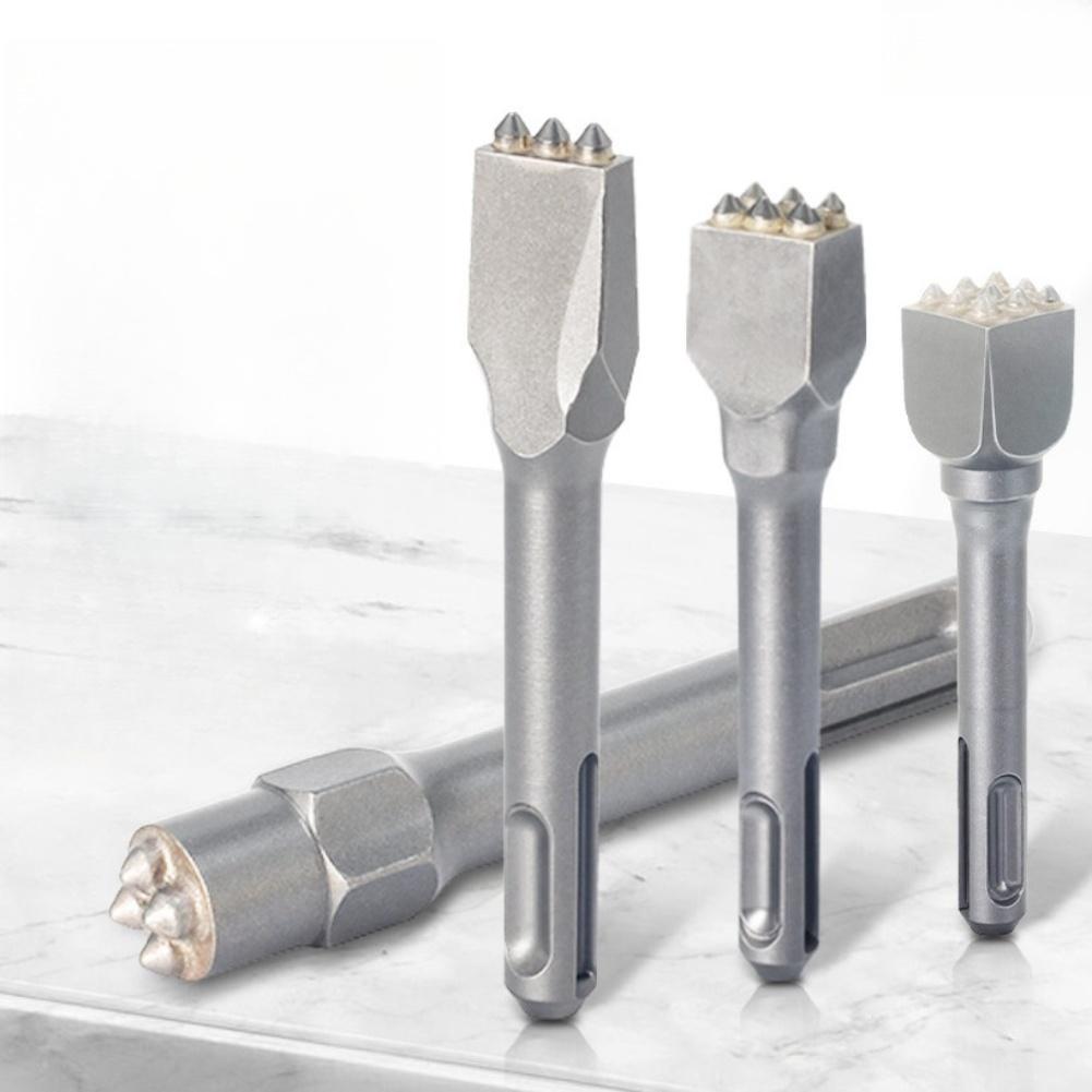 3pcs Carbide Hammer Bits For Electric Rotary Hammers Efficient Teeth Shank Electric Hammer Carbide Chisel Drill Bit