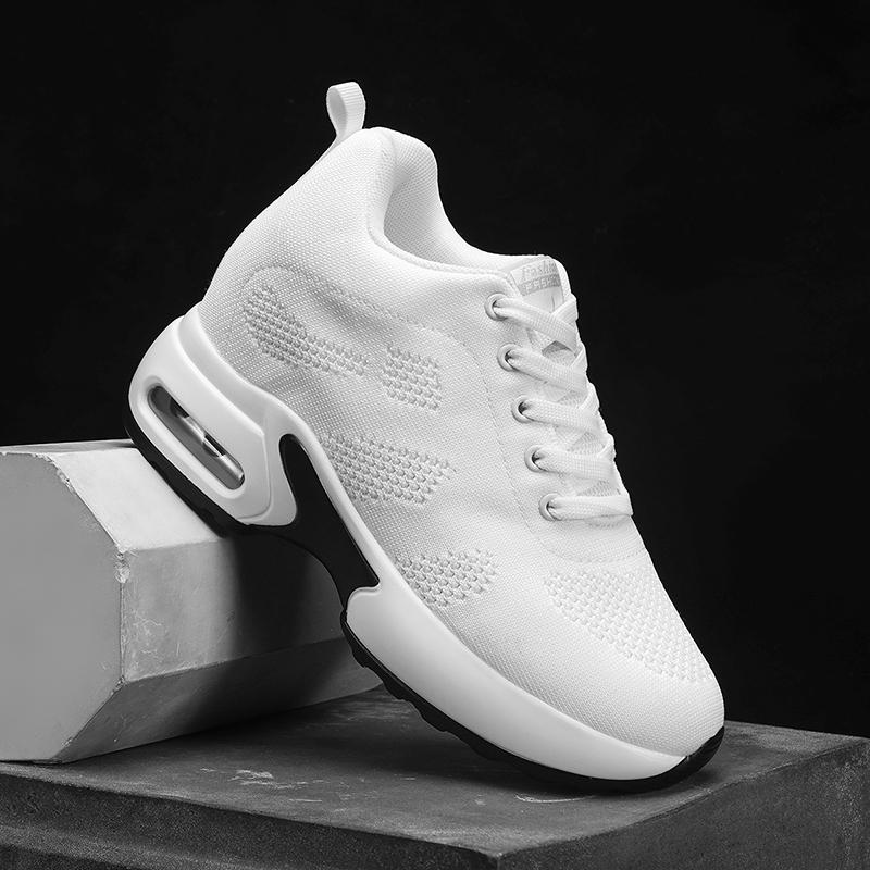 Women High Top Walking Shoes 9 Cm Wedges Sports Shoes Thick Sole Platform Fitness Sneakers Outdoor Ladies Running Jogging Shoe