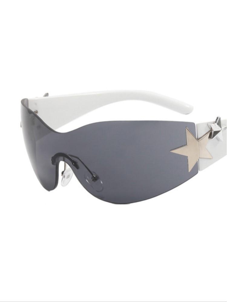 Fashion One Piece Sunglasses Women Luxury Cyber Punk Designer Y2k Sun Glasses Goggle Eyewear Shades Lentes Mujer