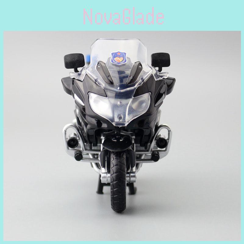 Liga Bmw R1250 R T Modelo de Motocicleta Policial Para Crianças Com Controle Inercial e Amortecedores