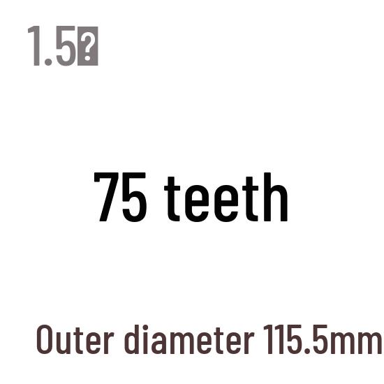 1,5M Modul Stirnrad, 13-120 Zähne, Stahl Zahnstange, 45 Stahl, Wärmebehandelt
