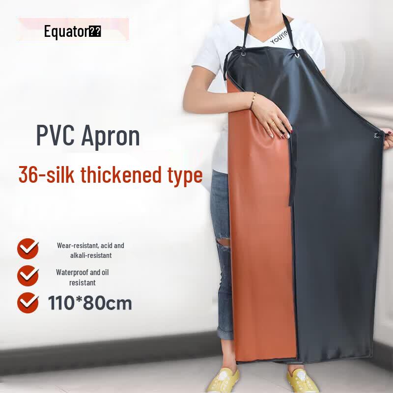 Heavy-Duty Waterproof PVC Work Apron One Size