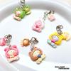 Cartoon Heart Keychain Charm: Cute and Girly Bag or Phone Accessory