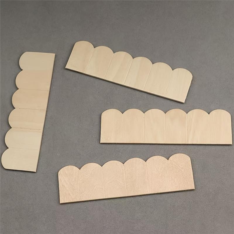 2025 Trend 24 Miniature Wooden Tiles For Dollhouse Roofing, DIY Accessories, Ideal For Christmas And Halloween