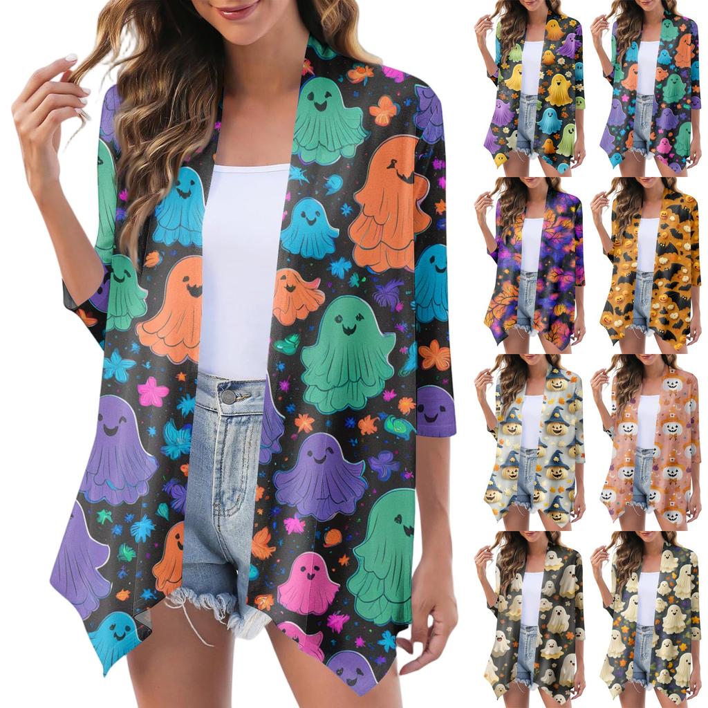 Women's Fashion Casual Cozy Halloween Cardigan Jacket