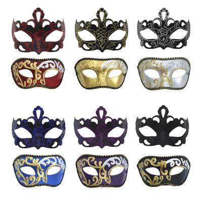 Couple Masquerade Mask for Women Men Halloween Half Face Mask Masquerade Eye Mask for Masquerade Halloween Wedding Prom