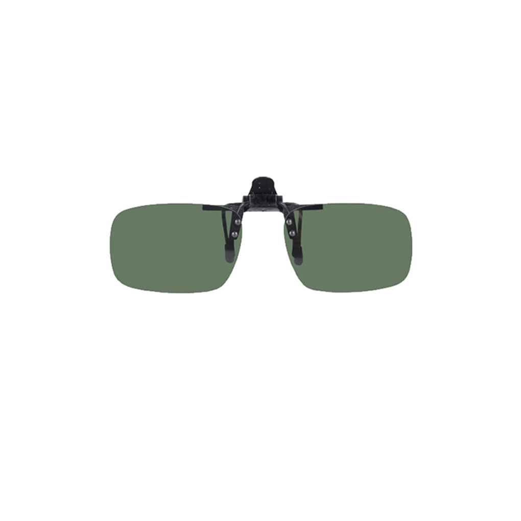 Men Women Daytime Night Clip-on Polarized Lens Eyeglasses Short-sight UV Protection Filp up Clip Eyewear