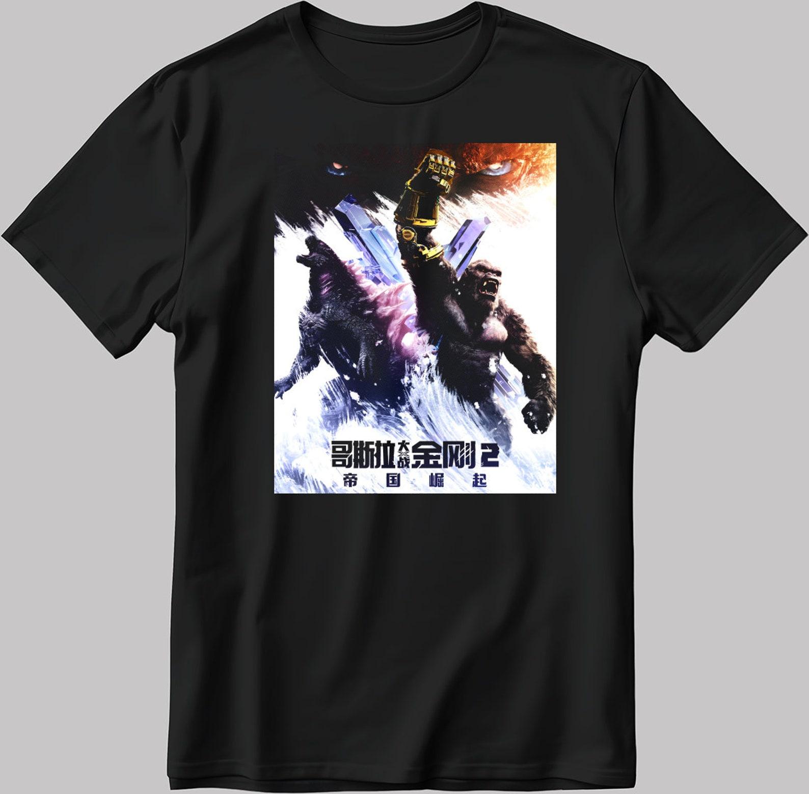 Godzilla Poster Short Sleeve White-Black Men s / Women s T-Shirt N593 XL
