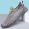 Mens Breathable Sneakers All-match Mens Slip on Shoes Hollow Out Mens Comfortable Loafers Luxury Brand Lightweight Flats for Men