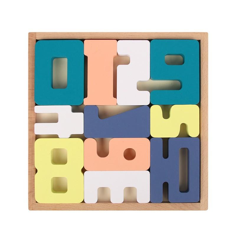 Wooden Puzzle Children Cartoon Forest Animals Tetris Large Building Block Three-dimensional Puzzle Parent-child Toy