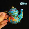 Vintage Cloisonné kleiner Topf Seltenes Antikes Kupfer Emaille Kunstwerk Heimdekoration