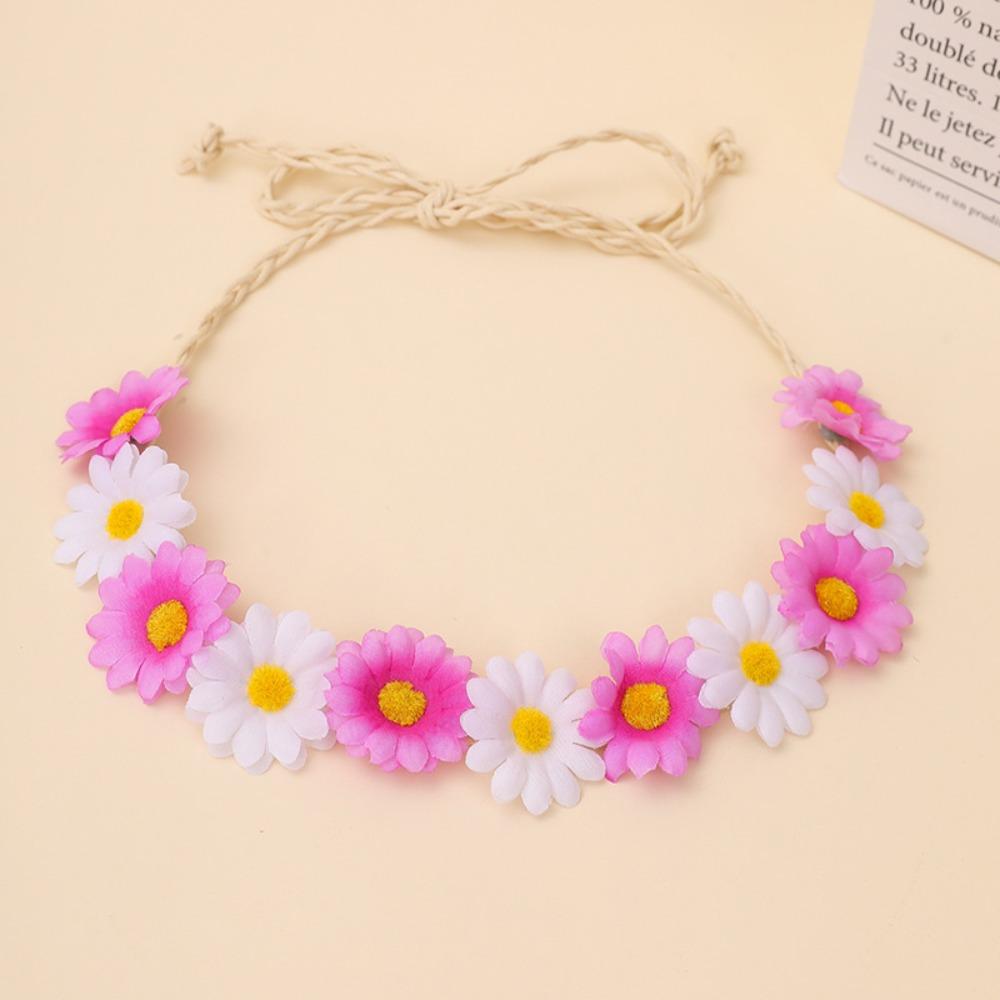 Flower Decoration Sunflower Headband Simulated Daisy Hairband  Festival Hair Accessories