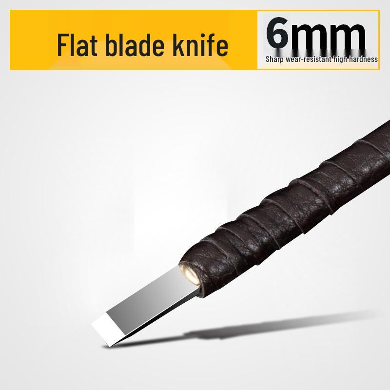 Hard Alloy Seal & Carving Tool Set: Tungsten Steel Knives for Wood, Stone, and Lettering