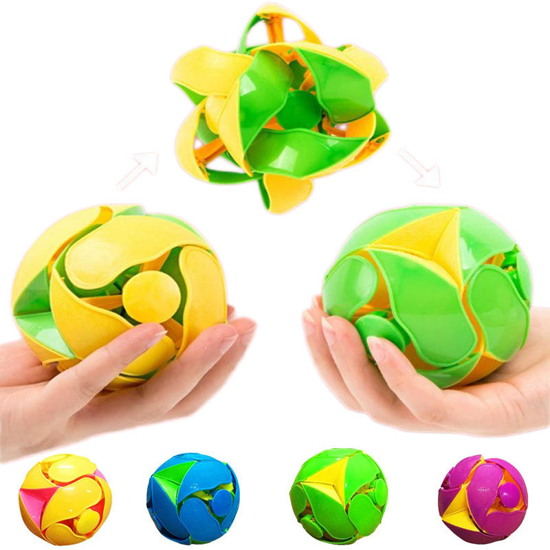 2pcs Hand Throwing Color Ball Toys, Children's Hand Throwing Stress Relief Accessories, Adult Gifts, Magic Color Ball Toys