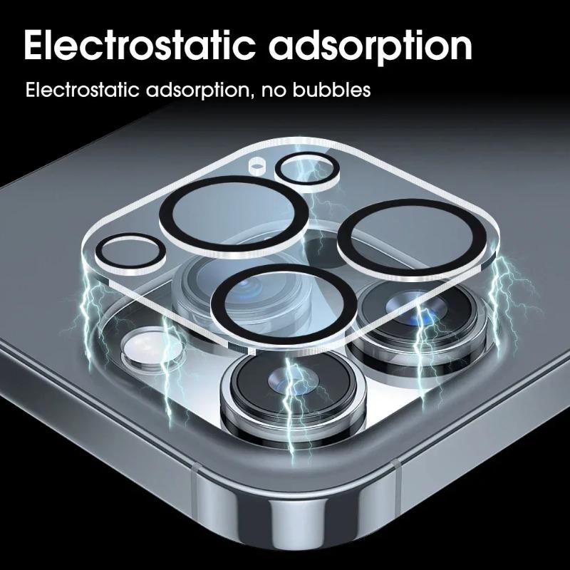 4PCS HD Back Camera Tempered Glass For iPhone 13Mini 13 14 15 16E Pro Max Rear Len Screen Protectors Anti-scratch Glass Film