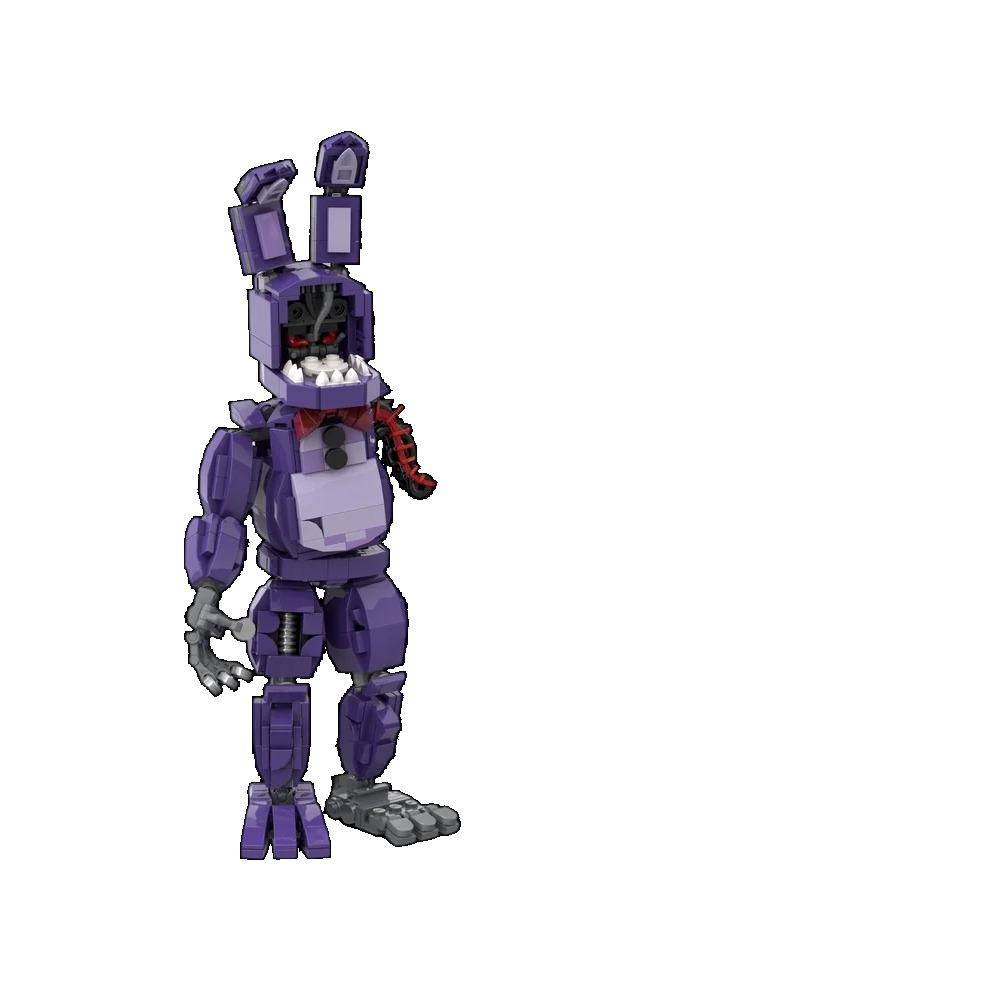 Stavební bloky sada figurek Withered Bonnie, doplňky, dekorace pro dospělé, cihly, dekorace, vánoční dárek