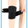 Sports Patellar Knee Brace Black and Red Warm Knee Brace Compression Sports Brace Soft and Shock-absorbing Self-adhesive Brace
