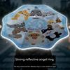 Fish Pond Kitten Children's Umbrella Automatic Female Rain Dual-Use Rounded Corner Folding Umbrella for Primary School Students