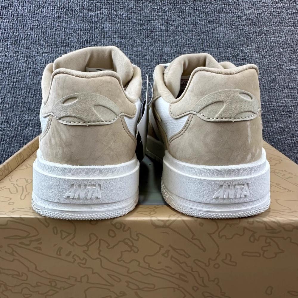 Anta 982 Wear Resistant And Lightweight Low Top Skateboard Shoes Women's Brown White 122348067S-1