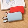 PU Leather Multifunctional Fashionable Simple Women's Key Bag Portable Anti-theft Zipper Home Key Bag