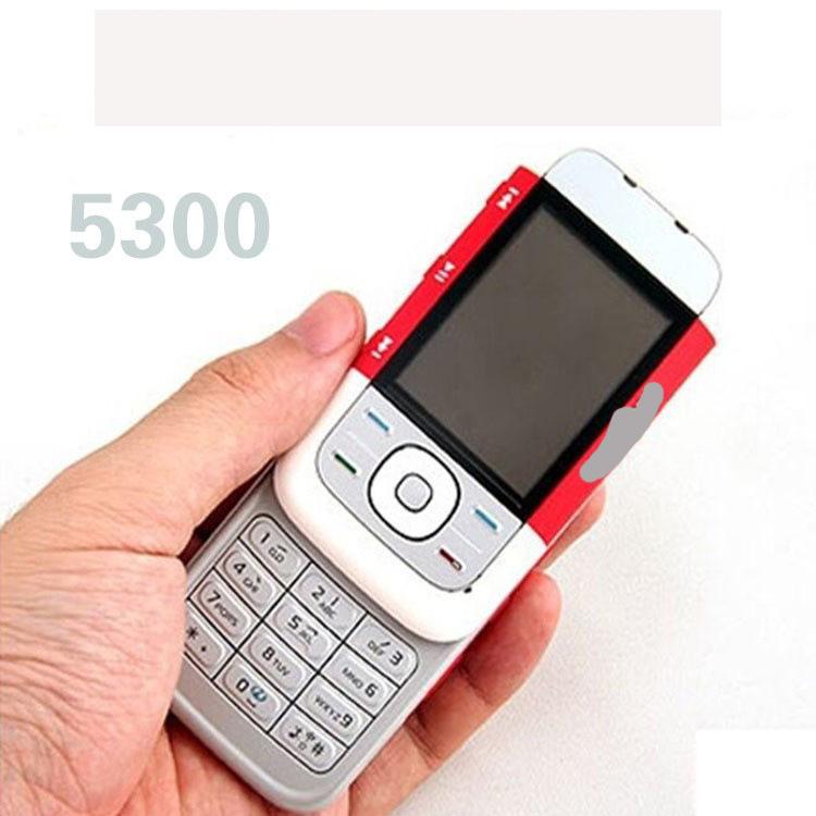 

5300 GSM 2G Телефон-слайдер для літніх людей – Несмартфон з кнопками та дизайном цукерка червоний