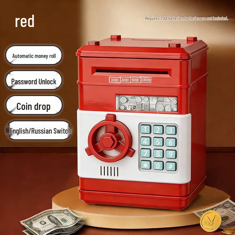Creative Music ATM Password Money Safe - Large Capacity Savings Deposit Box
