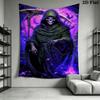 Dark Reaper Tapestry Mystic Guardian Tapestry Background Cloth Fashion Print Wall Covering Decoration Background Wall Hanging Cloth Christmas Gift