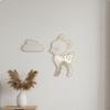 Specchio Autoportante a Forma di Animale con Cornice in Legno, Design Creativo da Parete, Decorazione per Asilo per Bambini,