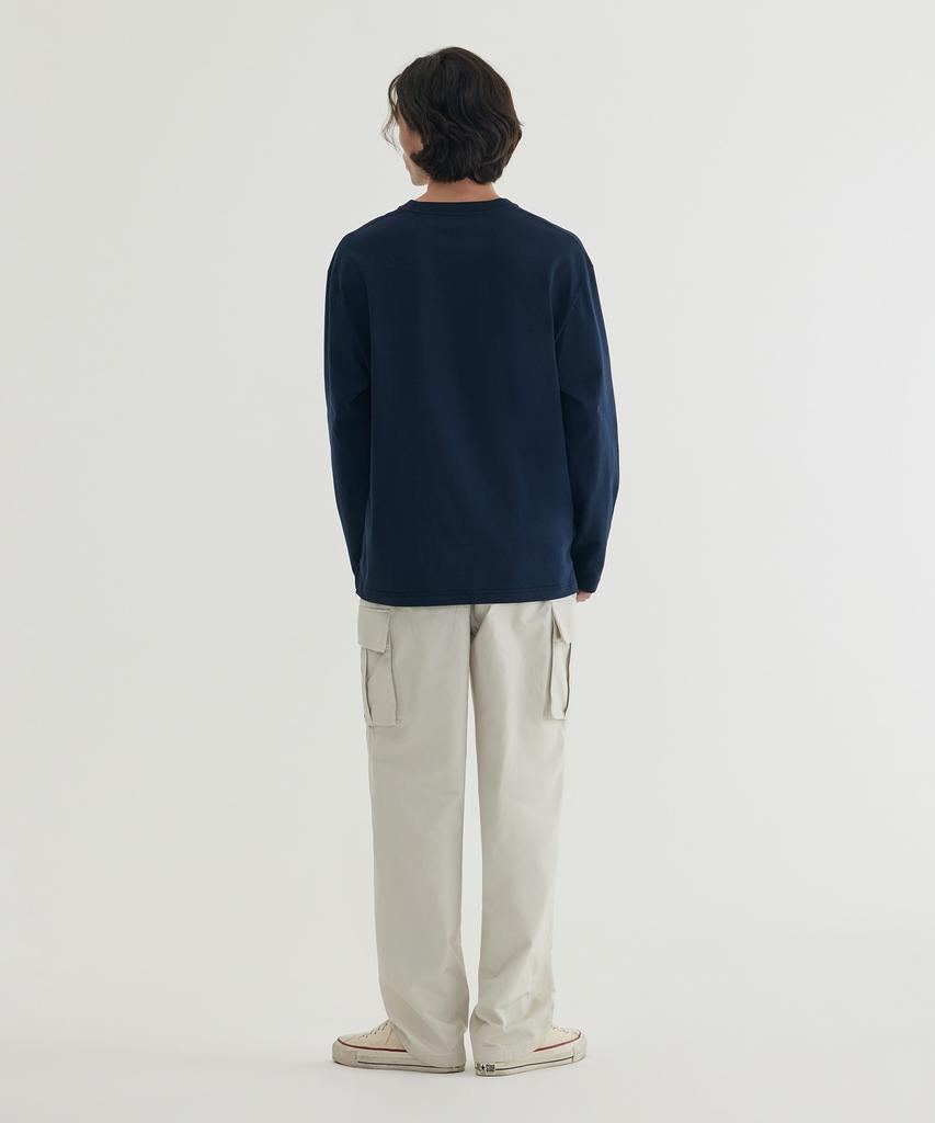 COVERNAT Cotton Cargo 1-Tuck Pants Ecru