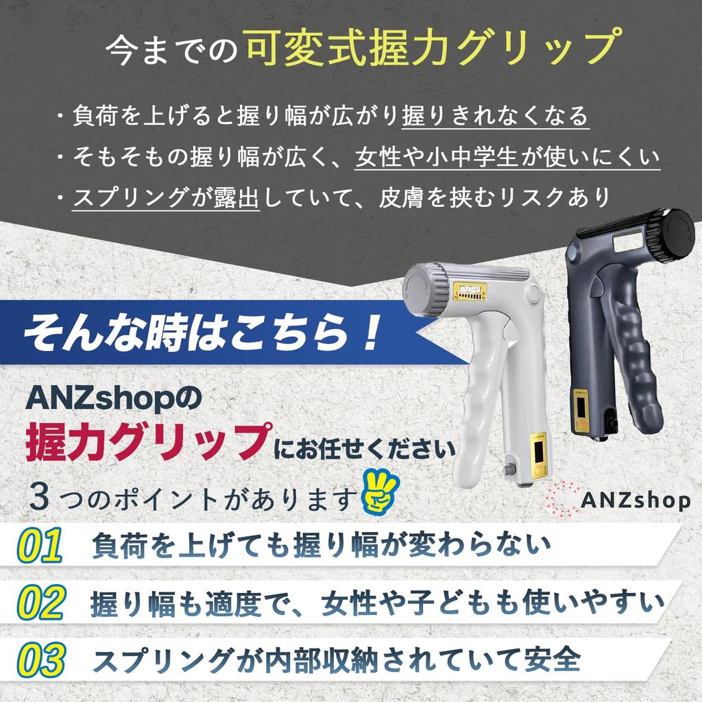 ANZshop Latest Model Hand Grip, Variable Load Type, 5-60kg Grip
